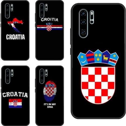 Croatia Flag Coat of Arms For Huawei P30 Lite P40 P20 Pro Nova 5T P Smart 2019 Case For Honor 20 10 X Lite 8X 9X