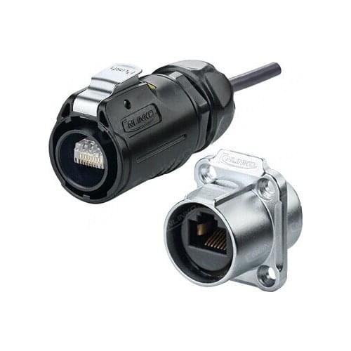 Hot sale air network cable quick plug connector RJ45 XLR quick head LP24 Waterproof air plugs and sockets 2pcs / lot