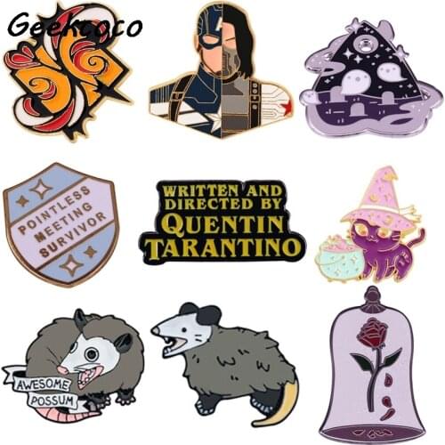 J2763 Enamel Pins Cartoon Brooch Charming Cute Brooches Badge for Clothing Dress Kids Pin