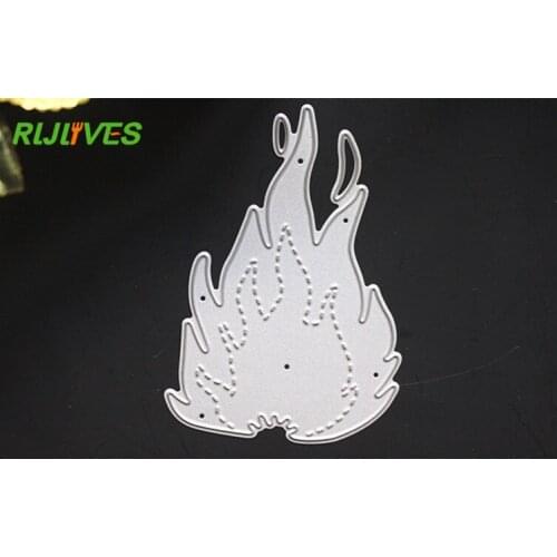 RLJLIVES Flame Metal cutting dies for Scrapbook album invitation home decoration embossing stencils cut dies