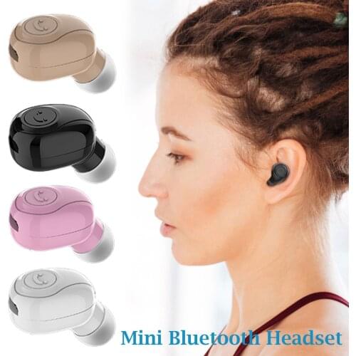 Mini In-Ear 5.0 Bluetooth Earphone Wireless HiFi Headset With Mic Sports Earbuds Handsfree Stereo Sound Earphones For All Phones