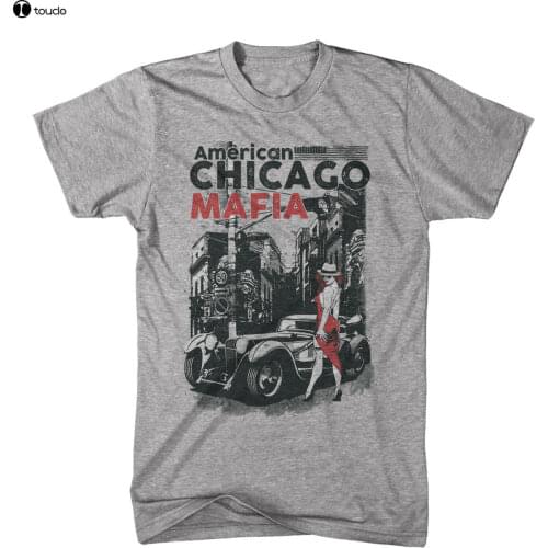 Fashion 2019 Top Tee Mens Mens T-Shirt USA Vintage Chicago City God Mafia Father Film NEW Print T Shirt