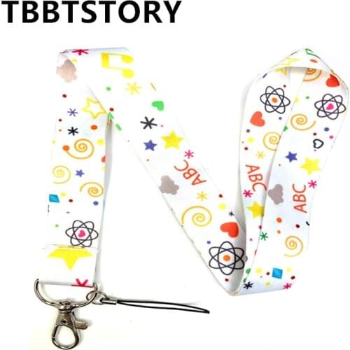School Supplies Neck Strap Keychain Lanyard For Keys ID Badge Holder Keycord Hang Rope Webbing Mobile Phone Accessories Kid Gift