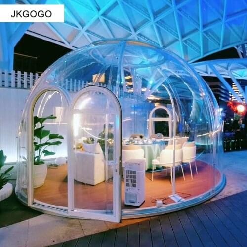 Non Inflatable Bubble Transparent Starry Hotel Plastic Room Spherical Starry Sky Tent Manufacturer Prefabricated Dome House