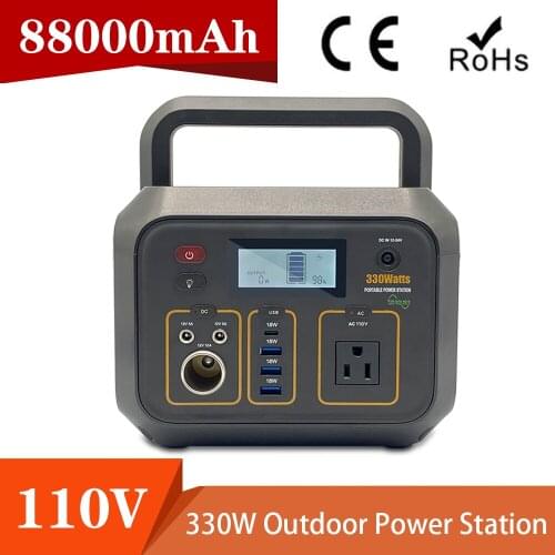 New 330W 8800mah generator battery, wireless portable power station, telephone charging, 330wh outdoor power supply