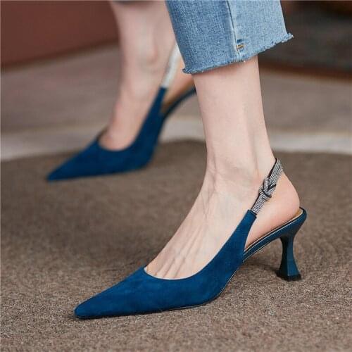 2021 Summer New Fashion Simple Ladies Sandals Sexy High Heels Comfortable Casual Leather Handmade High-quality Womens Shoes