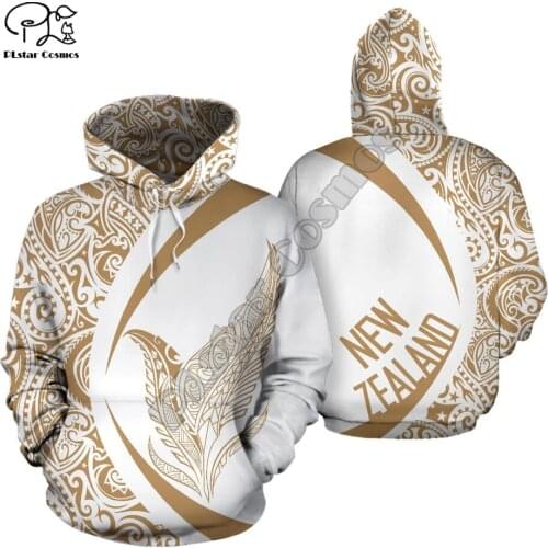 NewFashion New Zealand Maori Tribe Aotearoa Country Flag Retro Tattoo Tracksuit Men/Women Pullover Streetwear 3DPrint hoodies 12