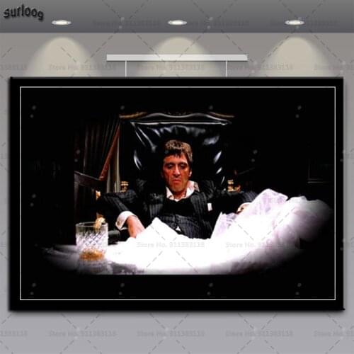Posters and Prints Scarface AL PACINO Gangster Hot Movie Wall Art Pictures Poster Canvas Painting for Home Decoration