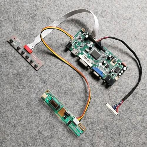 LVDS 30 Pin M.NT68676 1280*800 LCD monitor drive controller board VGA+DVI 1CCFL Fit LTN154AT01/LTN154AT07 matrix DIY kit