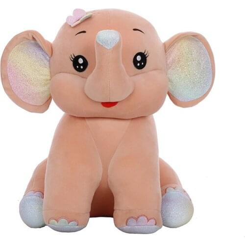 Hot New 40CM/55CM Plush Elephant With Cute Giant Ears Soft Stuffed Animals Dolls Sofa Furry Cushion For Kids Girls Holiday Gifts