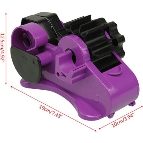Semi-Auto Tape Dispenser With 35mm Fixed Length Tape Cutter Desktop Office Packing Home Tools XXUC