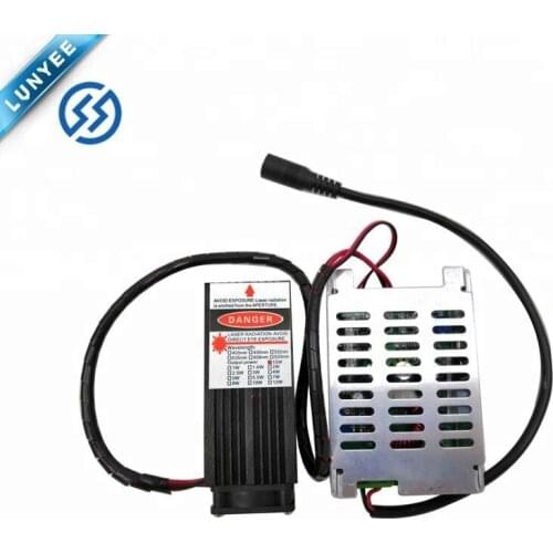 Adjustable focus Good Heat Dissipation Metal Marking 15W 450nm 33mm Laser Engraving Module