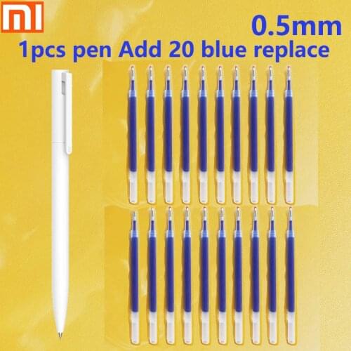 Original Xiaomi mjia gel pen 0.5mm signature pen smooth Swiss Japanese ink (black / Blue / red) best gift