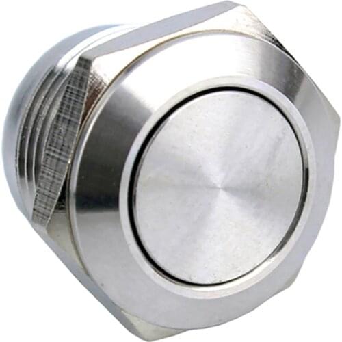 Super Short Type 12mm 16mm 19mm mMetal Waterproof 1NO 2 pins Momentary Push Button Switch Car Horn Auto switches