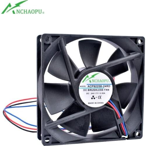 ACP9225B-24RD 92mm fan 92x92x25mm DC24V 0.30A 3 wires RD signal warning function Cooling fan for inverter power supply