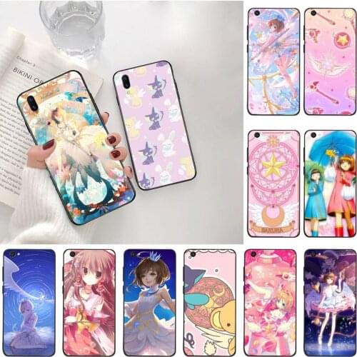 YJZFDYRM Anime card captor sakura Painted Phone Case For Vivo Y91c Y17 Y51 Y67 Y55 Y93 Y81S Y19 V17 vivos5
