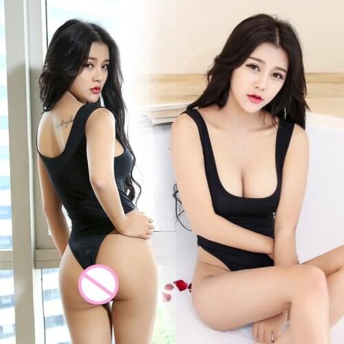 2020 NEW Black Strappy Bodysuit Sexy Backless Bodysuit Romper string femme sexy Sleeveless Tank Top gloved bodysuit Body Female