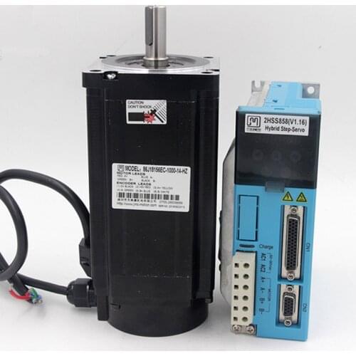 2 phase NEMA34 8Nm 1133ozf.in Closed loop Stepper servo motor driver kit JMC 86J18118EC-1000+2HSS858H