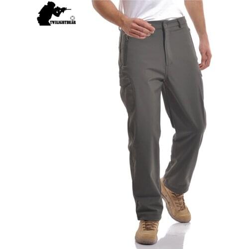Brand TAD Shark Skin Soft Shell Tactical Pants Military Waterproof Breathable Combat Pant Men Camping Hiking Pants S~3XL AF005