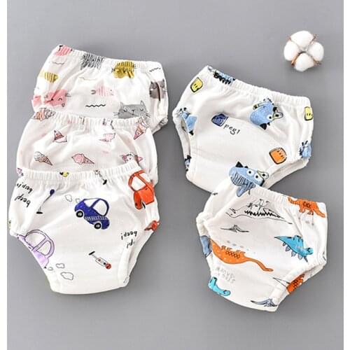 Baby Reusable Diapers Cotton child Diaper Washable Boys and Girls Training Pants for All Seasons