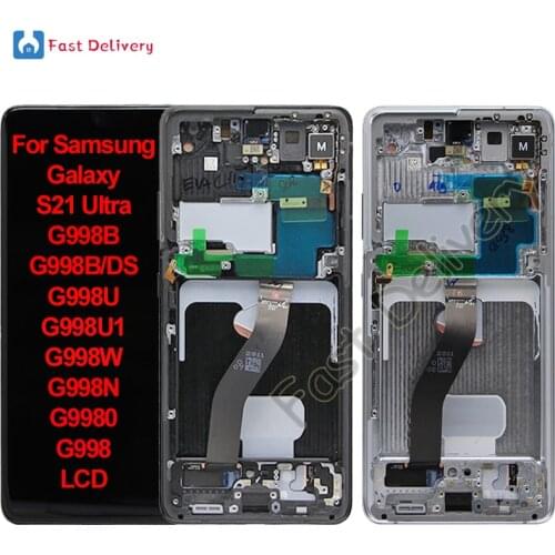 For Samsung S21 Ultra LCD Display Touch Screen Digitizer Assembly For Samsung G998B G998B/DS G998U G998U1 G998W G998N G9980 lcd