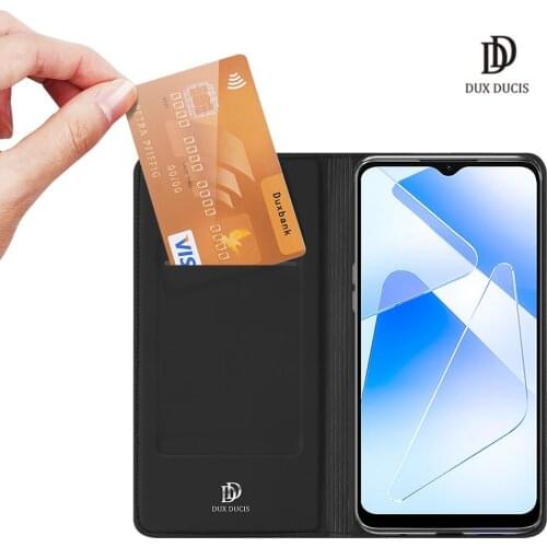 For OPPO A16 A53s 5G A55 5G DUX DUCIS Skin Pro Series Flip Cover Luxury Leather Wallet Case Full Good Protection Steady Stand