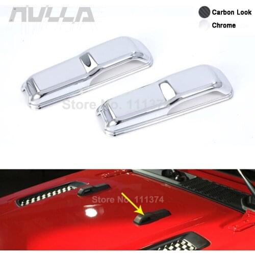 Car WindShield Washer Water Spray Nozzle Protect Decor Cover Trim For Jeep Wrangler JL 2018 2019 2020 Car Exterior Accessories