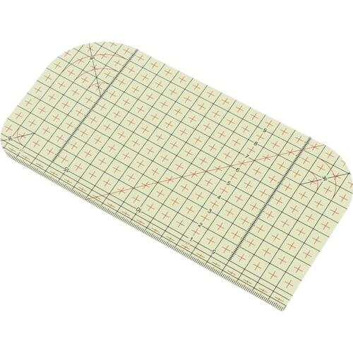 Heat Resistant Ruler Household Ironing Tool Hot Ironing Ruler Patchwork Tailor Craft DIY Sewing Supplies Measuring Tool 20x10cm