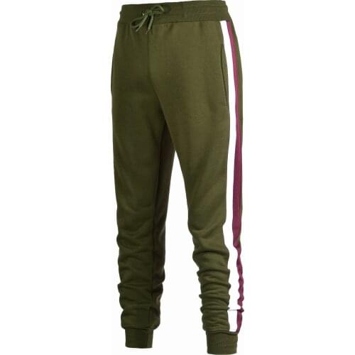 Fashion Slim Sports Pants Men 2021 Europe America Running Fitness Football Feet Casual Trousers Tether Tight Training Pants Men