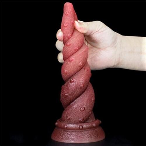 New Profiled Simulation Phallus Lifelike Sensual Super Girl Masturbation Device Liquid Silicone Anal Plug Tail Adult Sex Toy