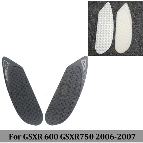 New For Suzuki GSX-R GSXR 600 750 GSXR600 GSXR750 2006 2007 Motorcycle Anti Slip Tank Pad 3M Side Gas Knee Protector Stickers