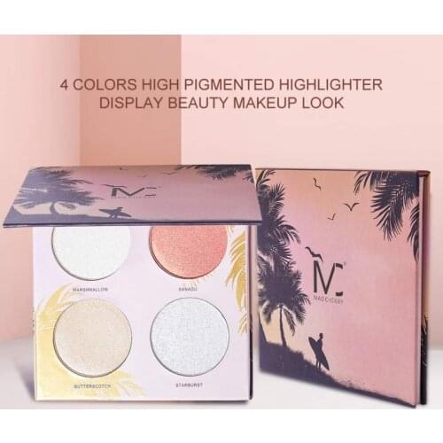 Illuminator Makeup Face Highlighters Pallet Matte Shimmer Glitter Blush Bronzer Contour Pallete Cosmetics for Women Illumination