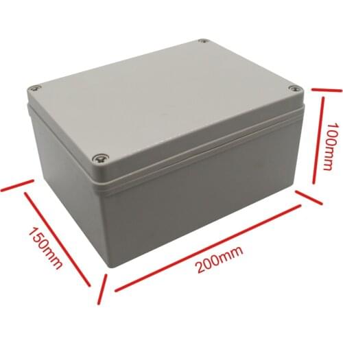 200*150*100mm with base plate Plastic Enclosure Electronic Instrument Case Electrical Project Box Outdoor Junction Box Housing