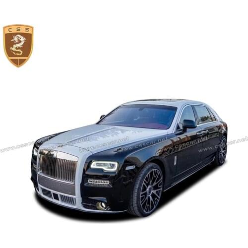 Fit for 2010-2019 Rolls-Royce Ghost M Style Carbon Fiber Glass Front Rear Bumper Rear Spoiler Side Skirt LED Lights auto bodykit