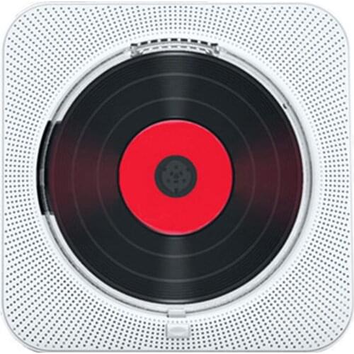 Portable CD Player Bluetooth Wall Mountable CD Music Player Home Audio Boombox W Remote Control FM Radio Built-In HiFi Speakers