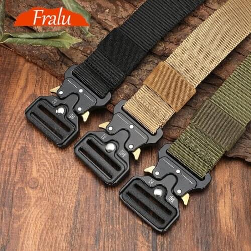 Mens Belt Army Outdoor Hunting Tactical Multi Function Combat Survival High Quality Marine Corps Canvas For Nylon Male Luxury