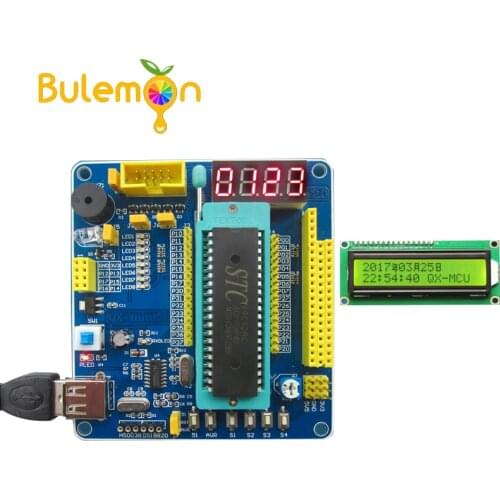 51/AVR MCU Minimum System Board 51 MCU Development Board 51 MCU Learning Board with LCD