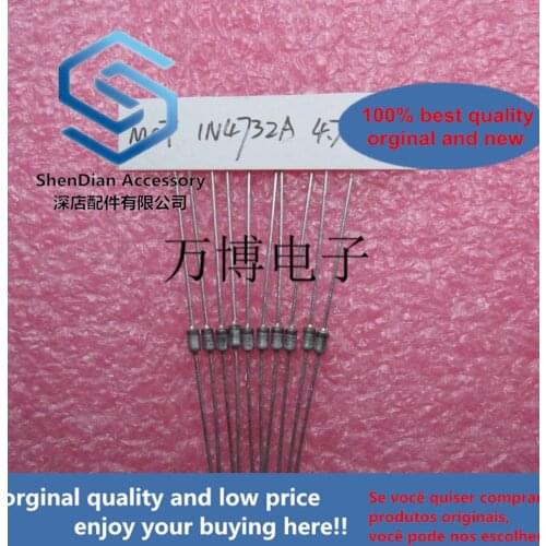 10pcs only orginal new can 1N4732 1N4732A 1W 4.7V Zener tube