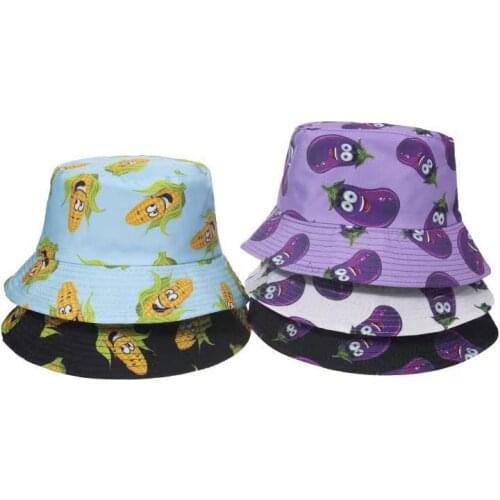 Mens And Womens Universal Four Seasons Fashion Leisure Basin Hat Sports Multi-Functional Double-Sided Printed Sunshade Hat