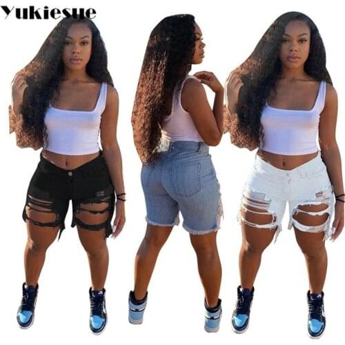 Женские короткие джинсы YUKIESUE China At AliExpress