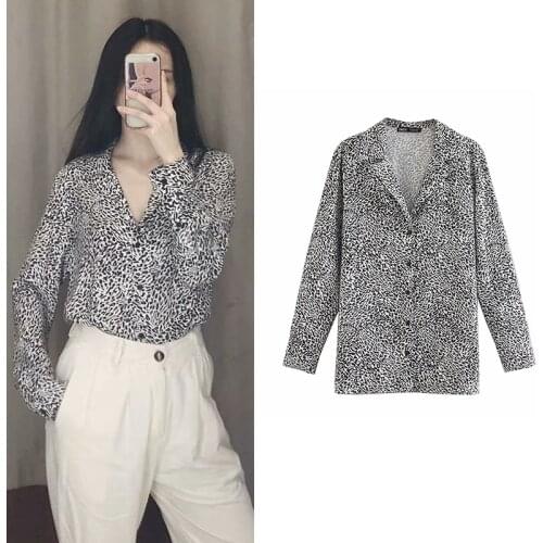 KONDALA 2020 autumn blouse women england simple Zebra pattern print long seleeve blusase shirt womens female vestidos blouses