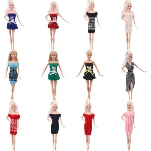 15 Set Fashion Accessories Doll Beautiful Sweater & Dresses Suitable For Summer & Autumn For Babies Dolls Girls Toy Gift