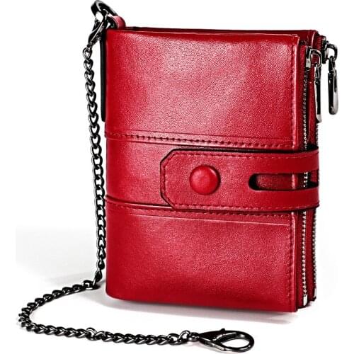 2020 Genuine Leather Rfid Wallet Men Crazy Horse Wallets Coin Purse Short Male Money Bag Mini Walet High Quality Boys