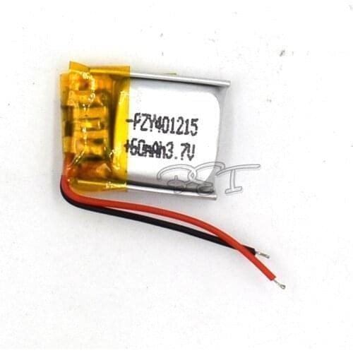 5Pcs 3.7V Rechargeable 60mAH 401215 Li-Polymer Lithium Ion Li-ion Battery For Toy GPS Mp3 Mp4 Speaker Reader Recorder Camera