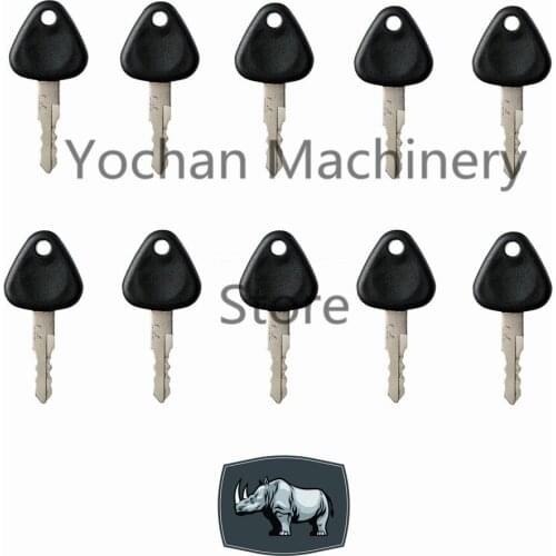 777 Key (Set of 10 ) For Volvo Excavator Key Excavator Grader Dozer Volvo Dumper Fit VOE14528922 14528922 111600240 Fuel Cap