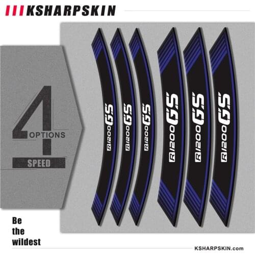 8X motorcycle sticker stripe personality wheel decal creative reflective decorative tire for BMW R1200GS r1200 gs