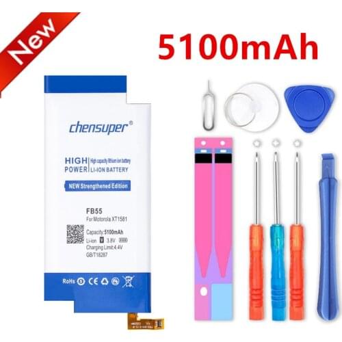 NEW FB55 5100mAh Battery for Motorola Moto DROID Turbo 2 XT1585 XT1581 XT1580 X