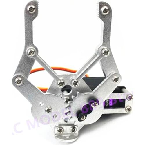 Freeship 1set 2 DOF Aluminium Robot Arm Clamp Claw Mount kit (No servo) Un-assembly Fit for Arduino