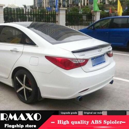 For Sonata 8 Spoiler 2011-2014 Hyundai Sonata 8 FC Spoiler ABS plastic Material Car Rear Wing Color Rear Spoiler