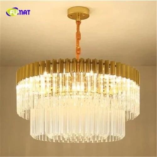 FUMAT K9 Crystal Chandelier For Dining Room Modern Chandeliers LED Pendant Ceiling Lamps Hanglamp For Kitchen hanging light